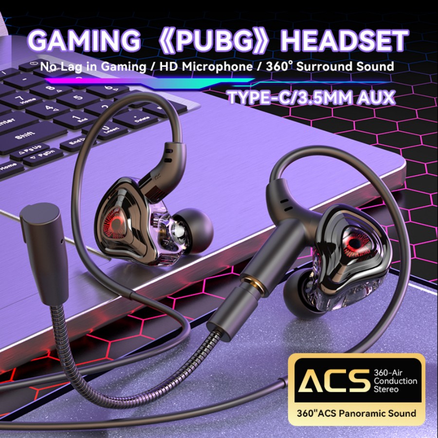 Esports Gaming Gear - Esports Gaming Headset 360° Surround Sound