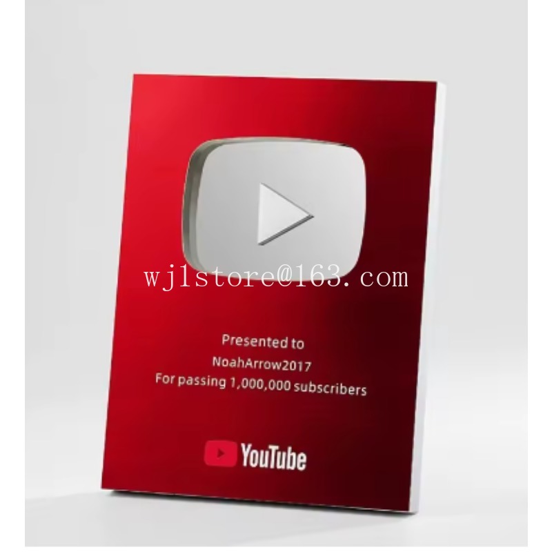 Esports Gaming Trophy - 2026 Nieuwe YouTube Play Button Award