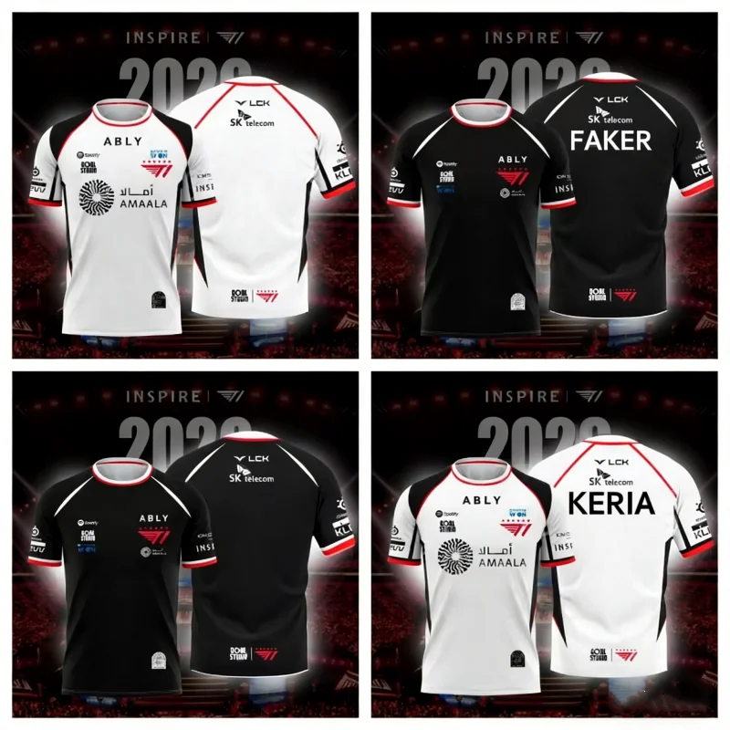 Esports Gaming Gear - 2026 NIEUW T1 ESPORTS TEAM JERSEY