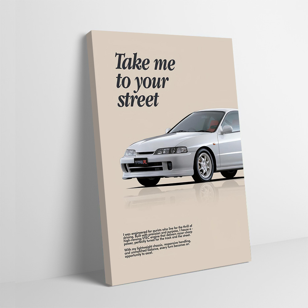Esports Gaming Poster - Sportwagen Integra Type R Afdrukken Poster