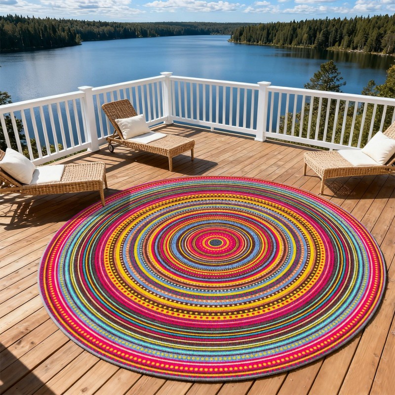Esports Gaming Hotel - Rond gaming-controllerkleed Neon Gamer Area Carpet