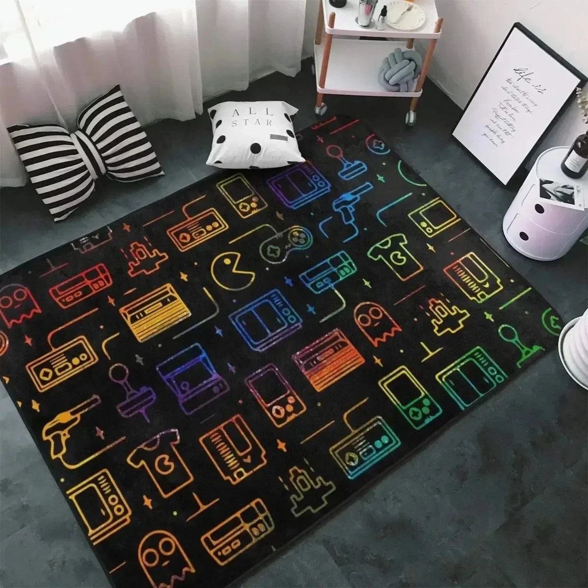 Esports Gaming Hotel - Gaming Rug Esports Zwarte Controller Pixel