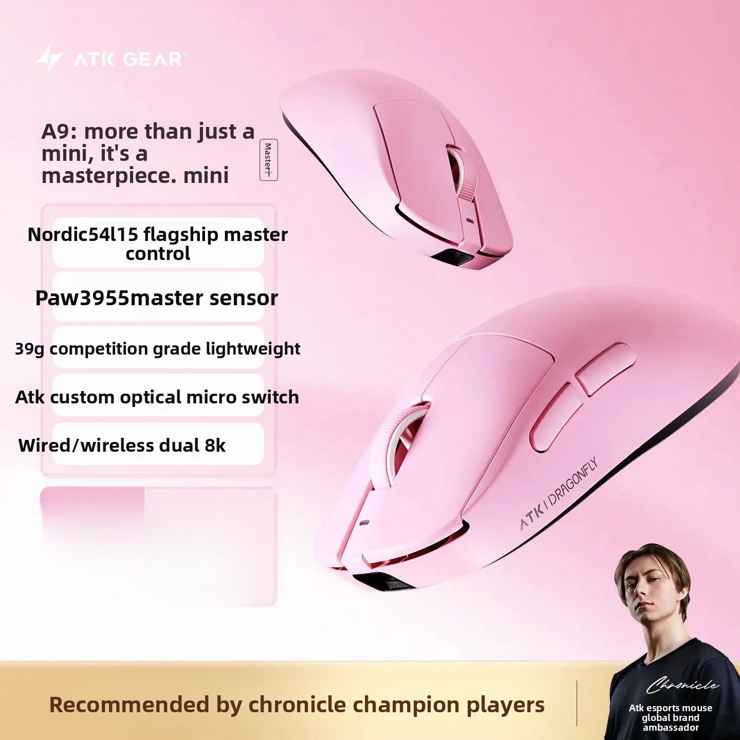 ATK Dragonfly A9 MINI Ultimate - Ultimate Esports Gaming recensie en prijs