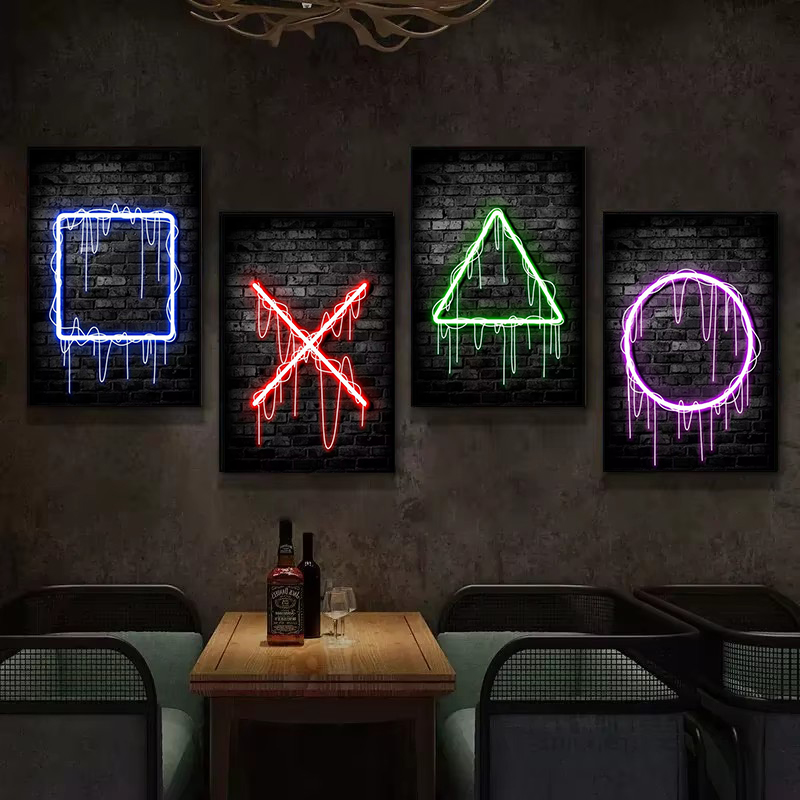 1 stuk frameloos canvas schild - Esports Gaming Poster recensie en prijs