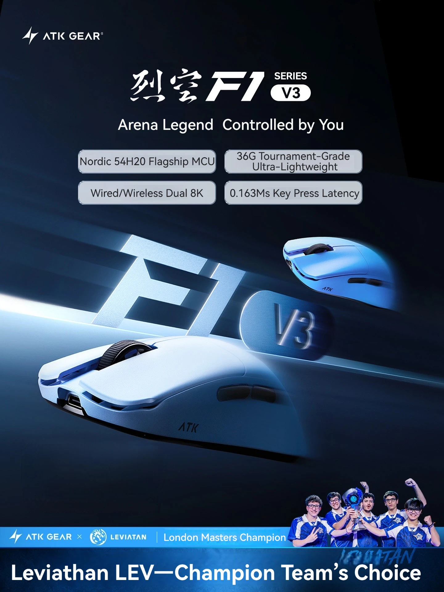 ATK F1 V3 Ultimate 8K draadloz - Ultimate Esports Gaming recensie en prijs