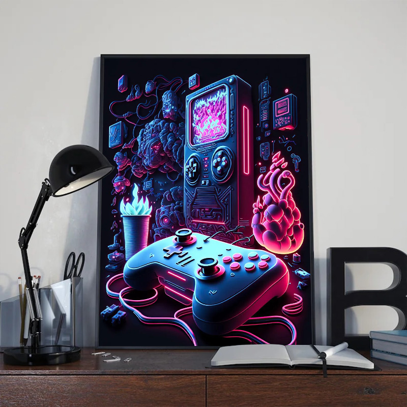 Neon Pop Cool Gaming Wall Art  - Esports Gaming Poster recensie en prijs