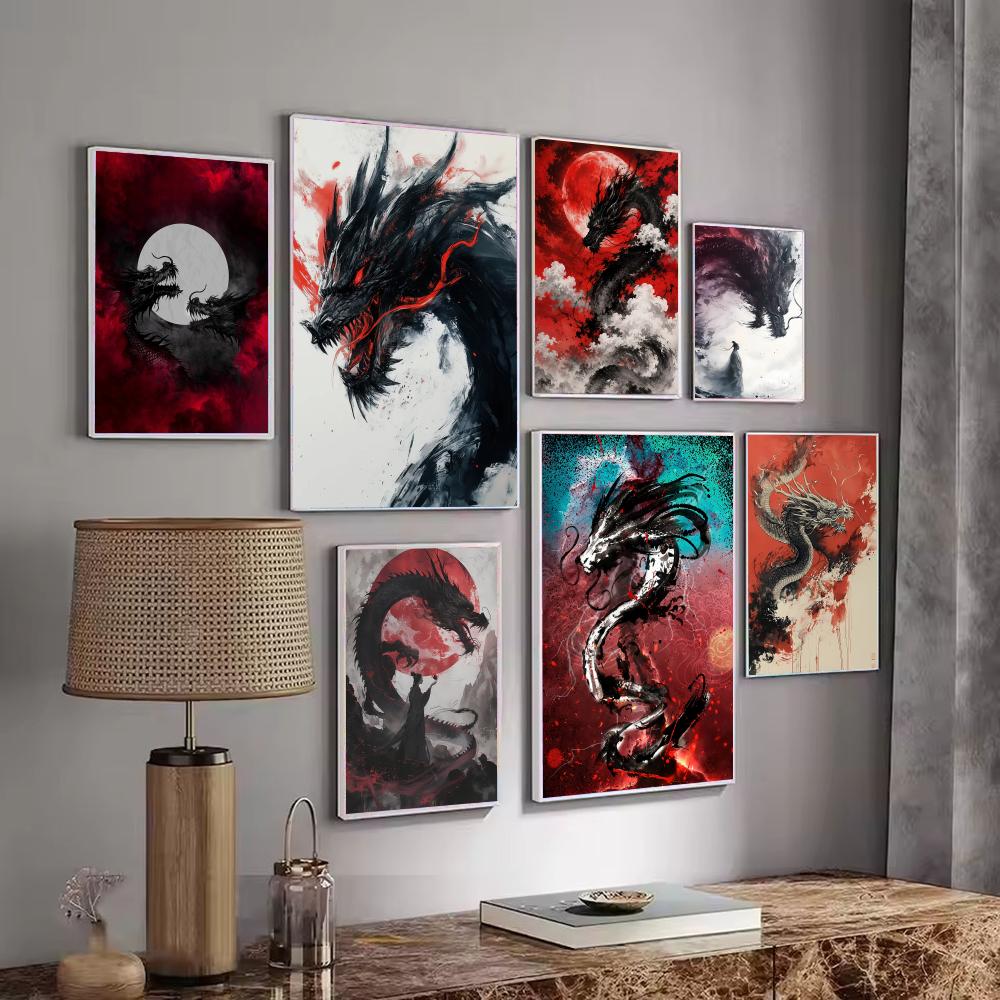 Black Dragon Poster Waterdicht - Esports Gaming Poster recensie en prijs
