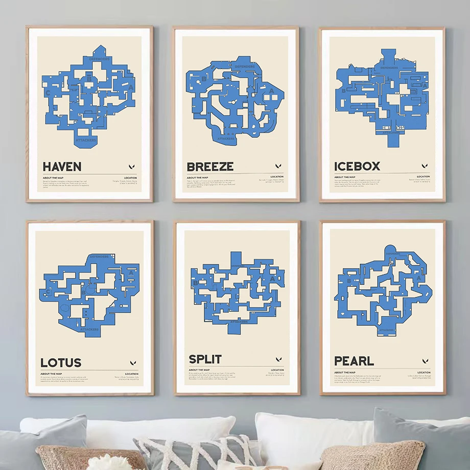 Retro 2023 Hot Game Valorant K - Esports Gaming Poster recensie en prijs